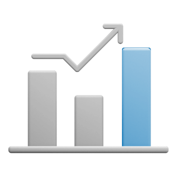 Icon of bar graph.