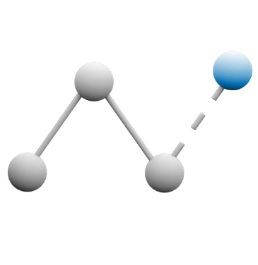 Icon representing a line graph.