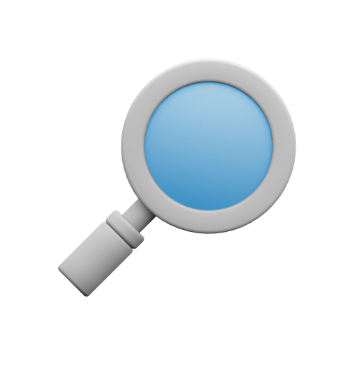 Icon of magnifying glass.